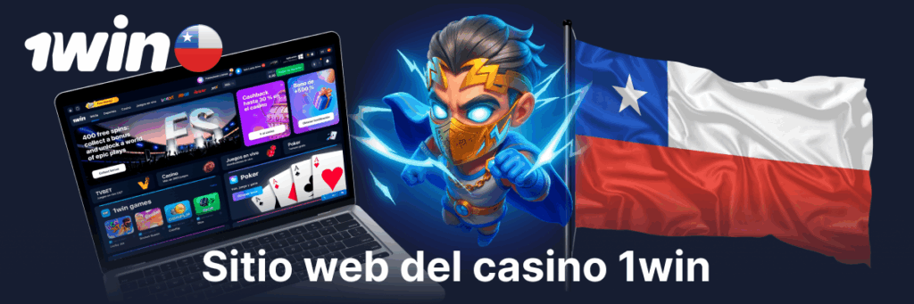 El sitio web de 1win Casino es para jugadores de Chile